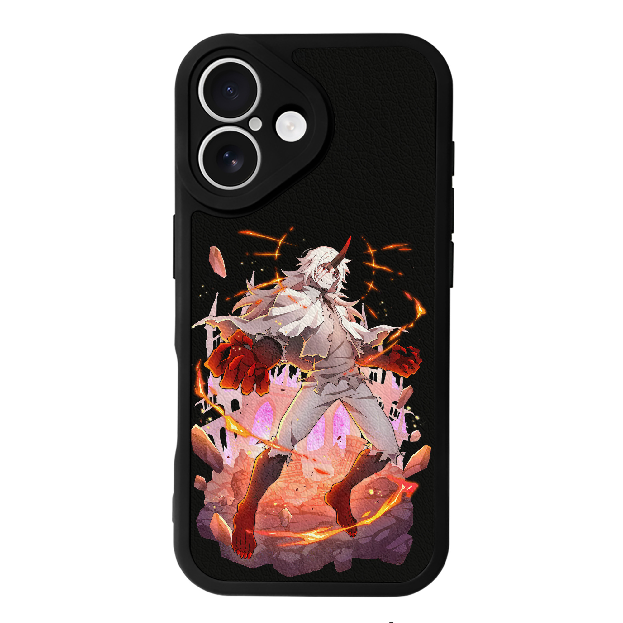 （画像用） 文豪ストレイドッグス Bungo Stray Dogs 【iPhone 16シリーズ対応】シリコンスマホケース（レザー調） 材質：シリコン